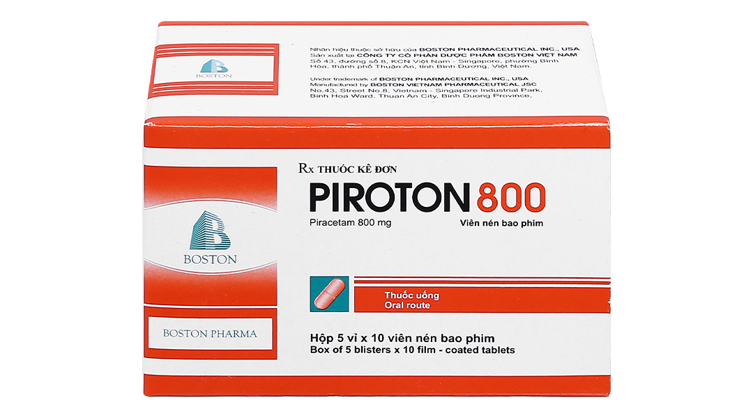 Piroton 800 trị chóng mặt, giật rung cơ