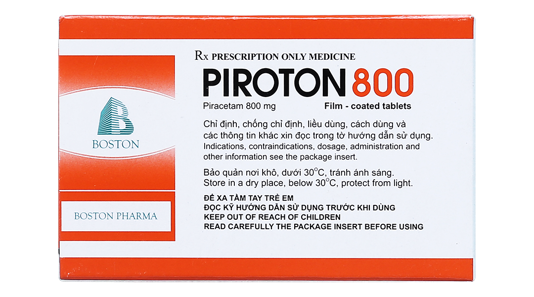 Piroton 800 trị chóng mặt, giật rung cơ