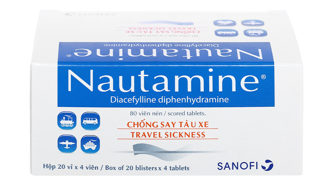 Nautamine 90mg chống say tàu xe