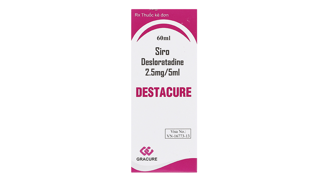 Thông tin về thuốc siro desloratadine 2.5mg/5ml liều dùng và tác dụng phụ