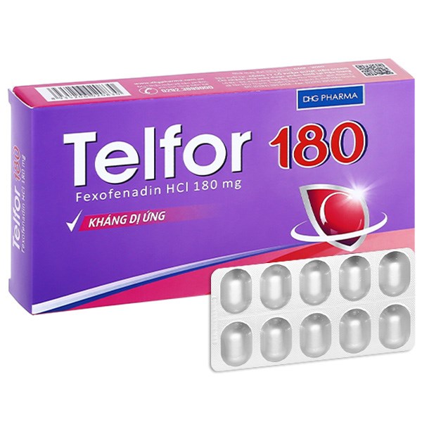 Tương tác thuốc của Telfor 180