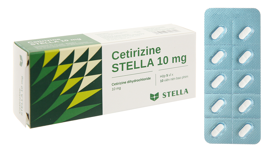 Thông tin về Thuốc Cetirizine Stella 10mg