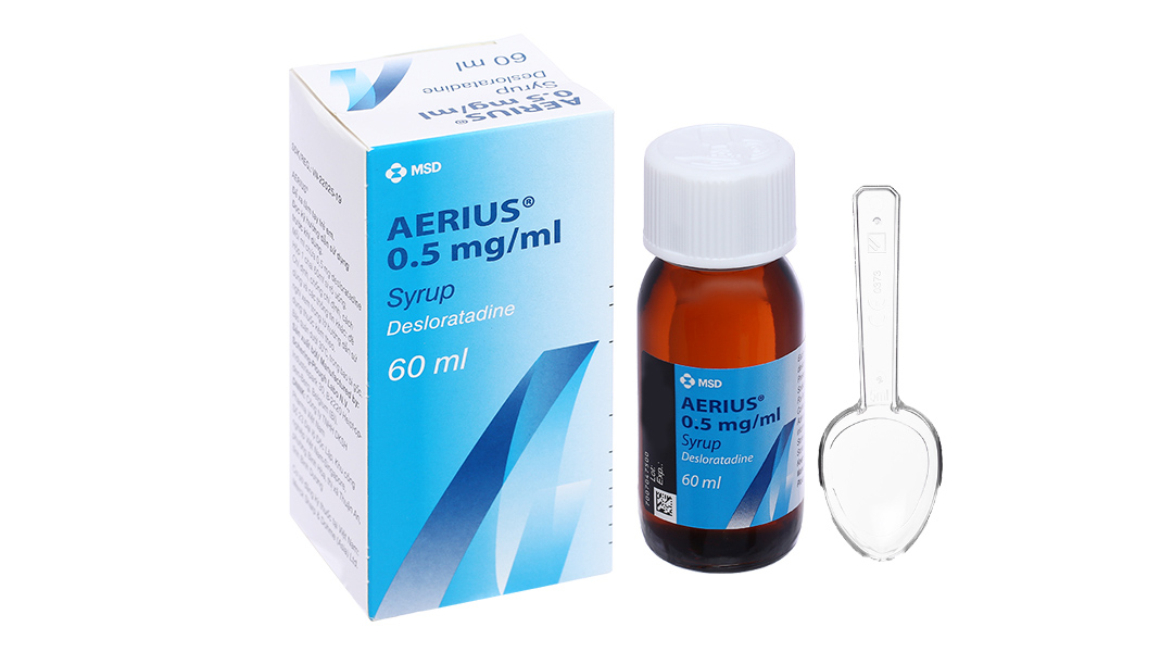 Aerius 0.5mg/ml chống dị ứng, trị mề đay