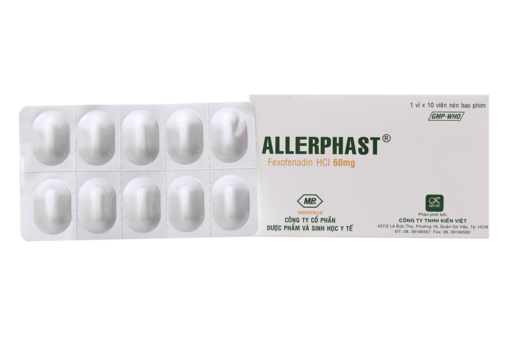 Allerphast (Hộp 1 vỉ x 10 viên)