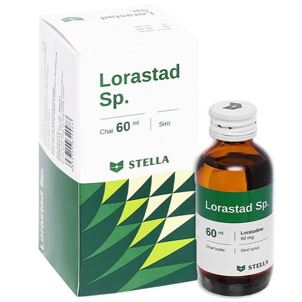 Siro Lorastad Sp. giảm triệu chứng viêm mũi và mề đay mạn tính