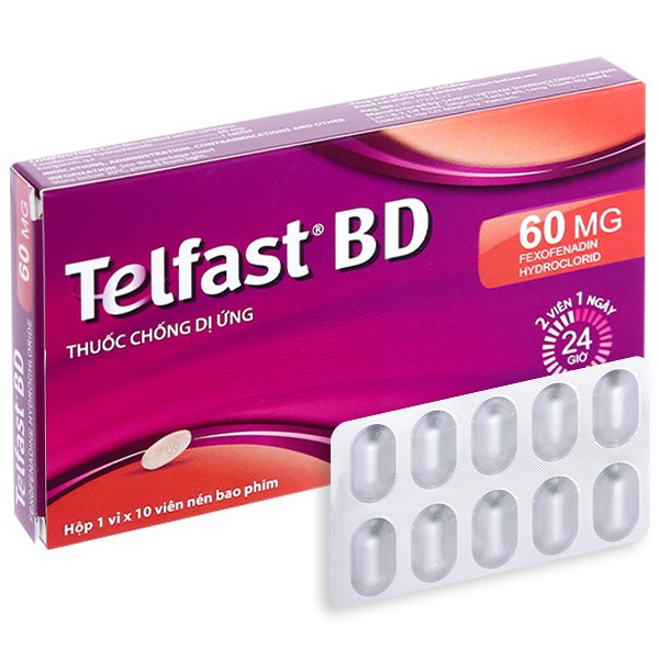 Chống chỉ định và tác dụng phụ của Telfast BD 60mg