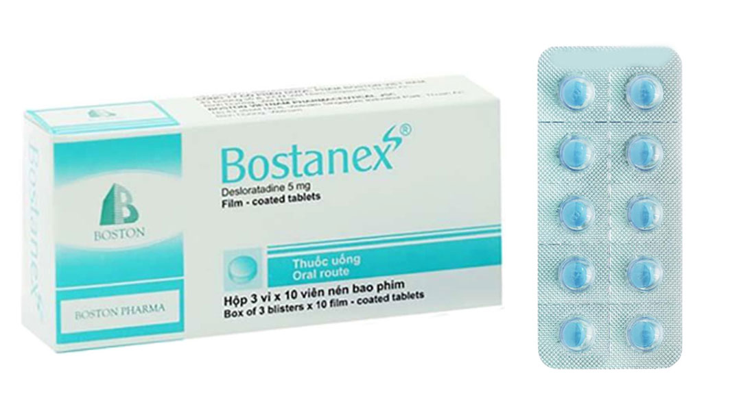 Bostanex 5mg trị viêm mũi dị ứng, mày đay