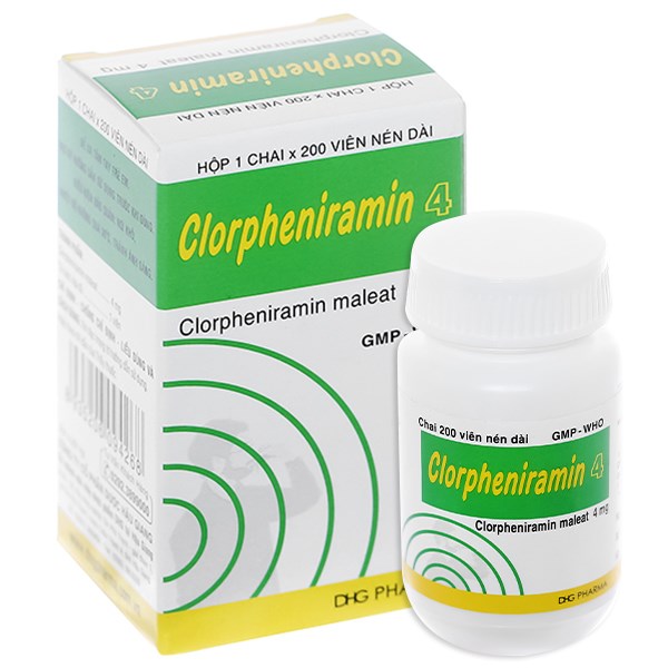 Clorpheniramin 4 DHG Pharma trị viêm mũi dị ứng, mề đay lọ 200 ...