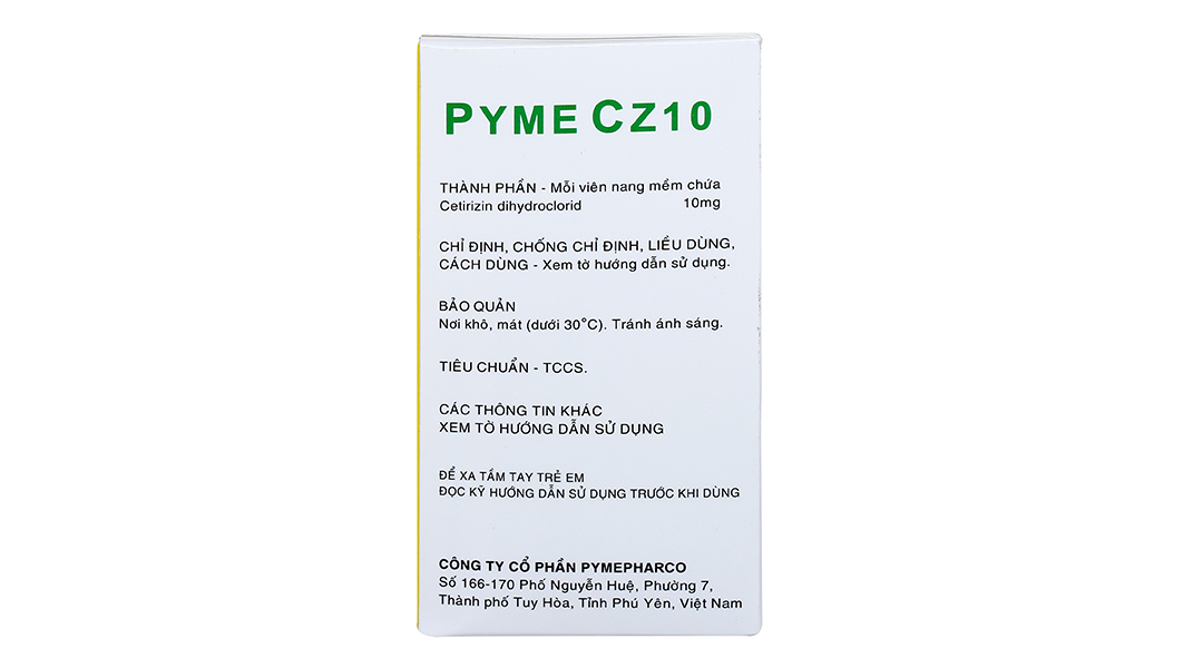 Pyme CZ10 trị viêm mũi dị ứng, mày đay