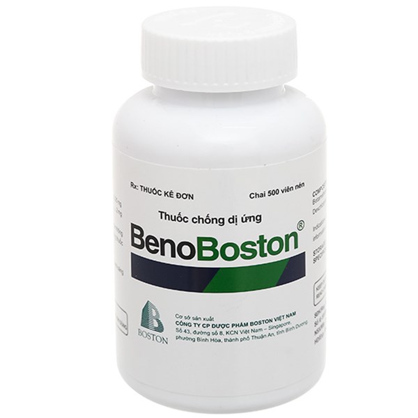BenoBoston trị triệu chứng viêm mũi dị ứng, mày đay