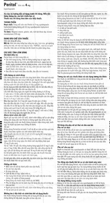 Thuốc Peritol 4mg hộp 100 viên-Nhà thuốc An Khang