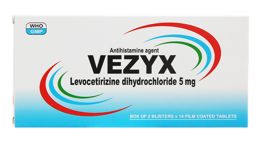 Vezyx 5mg trị viêm mũi dị ứng, mày đay