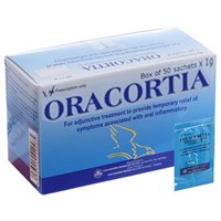 Thuốc bôi trị nhiệt miệng Oracortia hộp 50 gói-Nhà thuốc An Khang