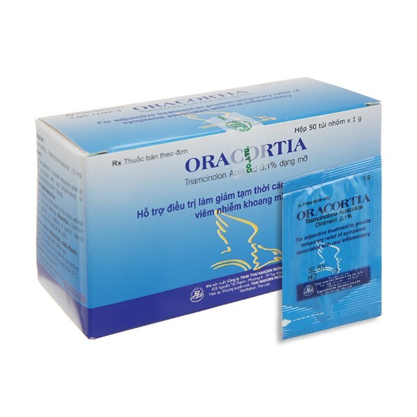 Thuốc mỡ Oracortia 0.1% trị viêm nhiễm khoang miệng