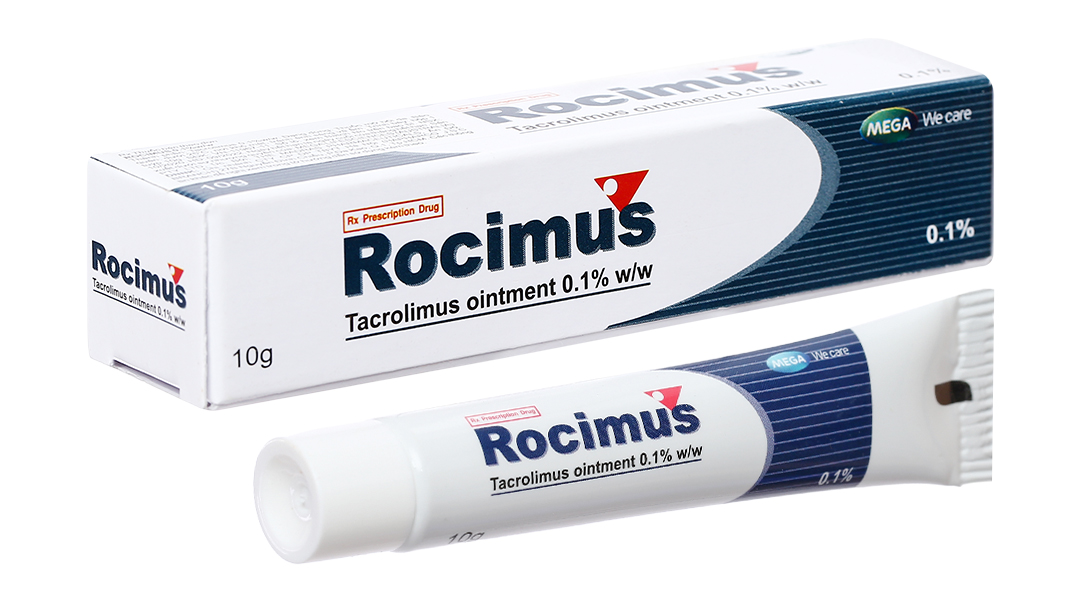 Thuốc mỡ bôi da Rocimus 0.1% trị chàm thể tạng tuýp 10g - 06/2024 ...