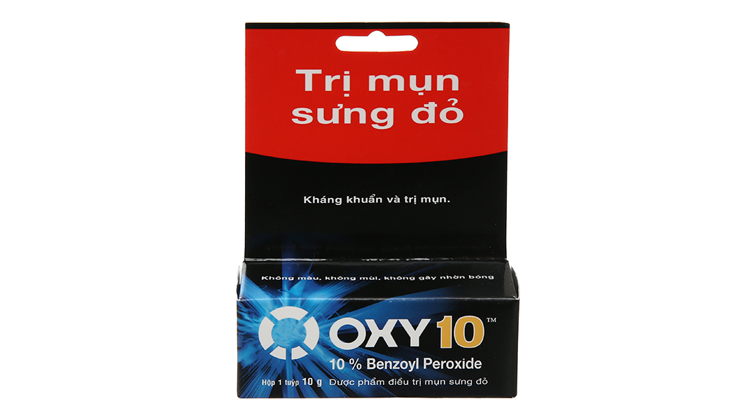 Kem Oxy 10 hỗ trợ điều trị mụn bọc, mụn sưng đỏ