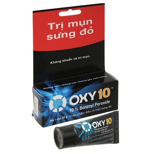 Thông tin về Oxy 10 trị mụn sưng đỏ