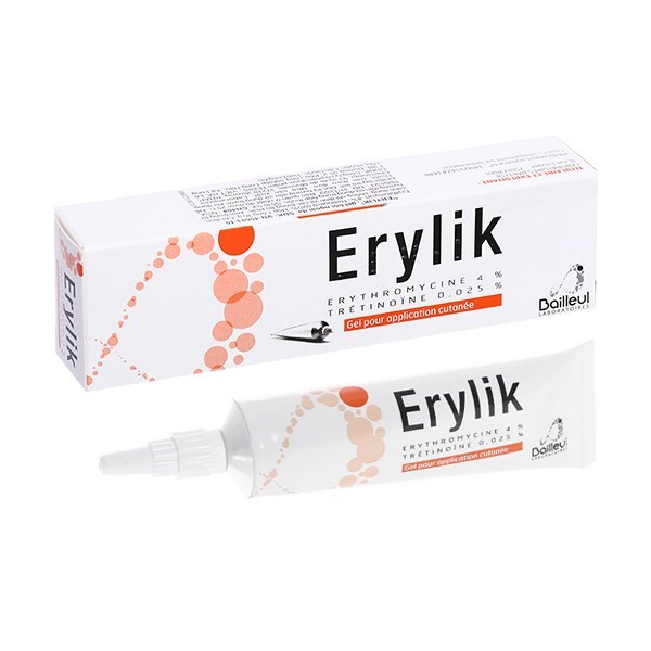 Gel bôi Erylik trị mụn trứng cá