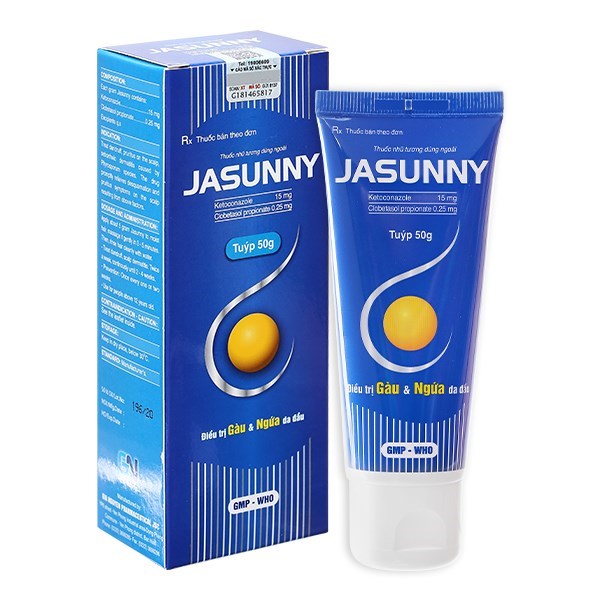 Nhũ tương dùng ngoài Jasunny trị gàu, viêm da tiết bã nhờn