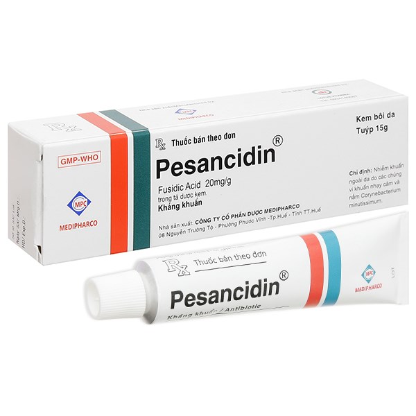 Kem bôi Pesancidin 20mg/g trị nhiễm trùng da, nấm da