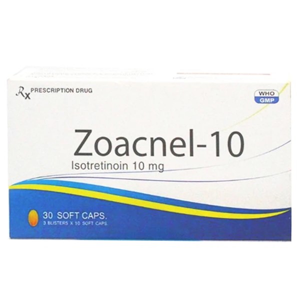 Zoacnel-10 trị mụn trứng cá nặng