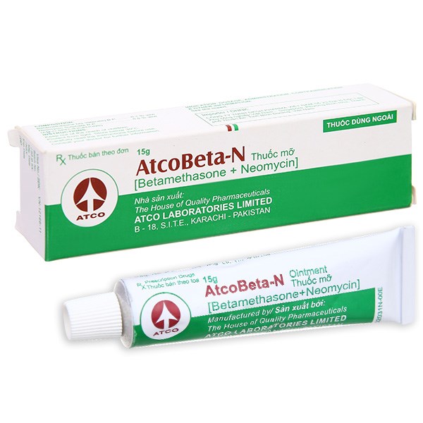 Thuốc mỡ Atcobeta-N trị viêm da, chàm