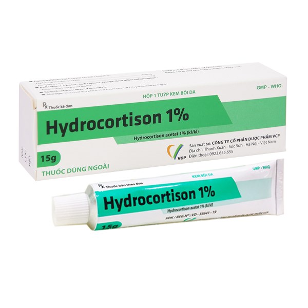 Kem bôi da Hydrocortison 1% VCP trị viêm da