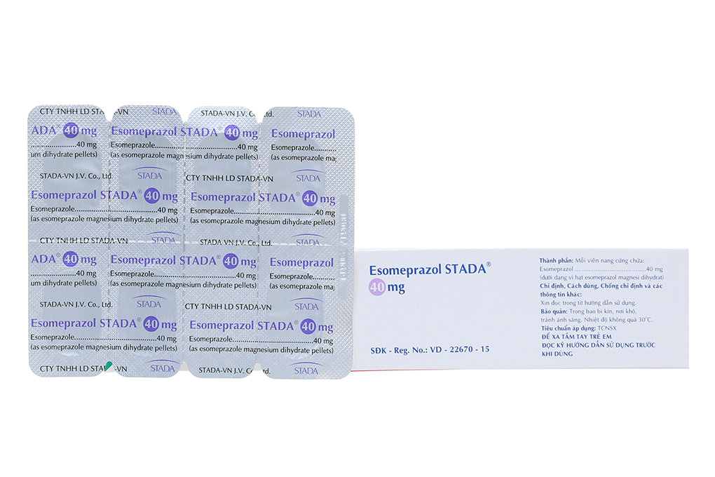 Liều dùng khuyến cáo của thuốc Esomeprazol Stada 40mg là gì?
