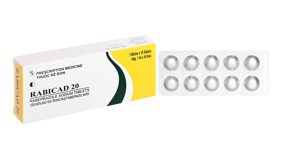 Rabicad 20 trị trào ngược dạ dày, thực quản
