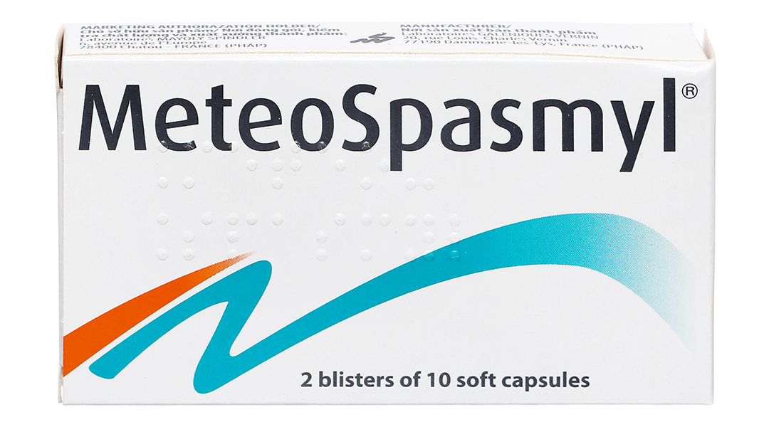 MeteoSpasmyl trị trướng bụng, rối loạn chức năng ruột