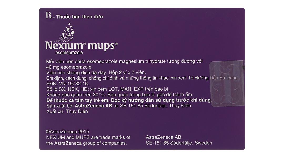 Những thông tin cần biết về thuốc dạ dày nexium hiệu quả và tác dụng