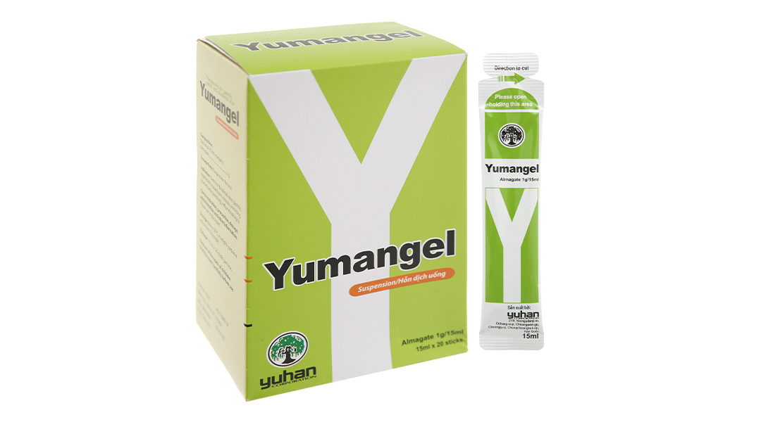Hỗn dịch uống Yumangel 1g trị trào ngược dạ dày, thực quản