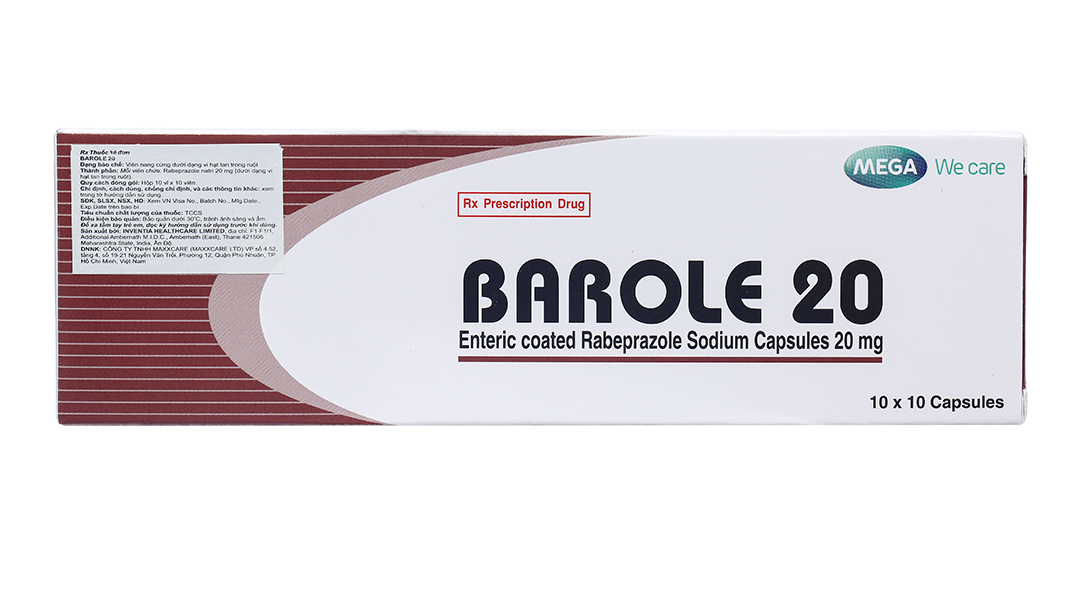 Thông tin về thuốc dạ dày Barole 20