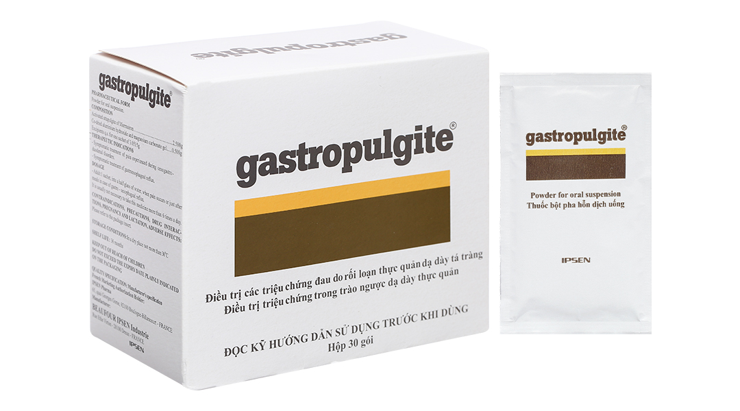 Bột pha hỗn dịch uống Gastropulgite trị trào ngược dạ dày, thực ...