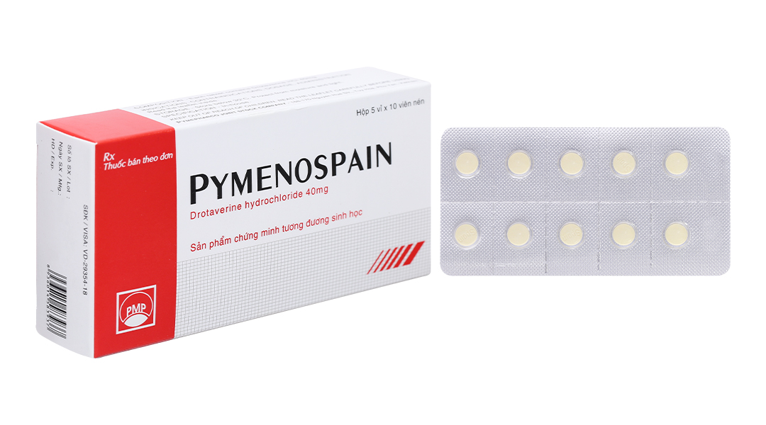 Pymenospain 40mg giảm đau do co thắt tiêu hóa