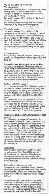 Pantoloc 20mg phòng và trị trào ngược dạ dày, thực quản (1 vỉ x 14 viên) - 9