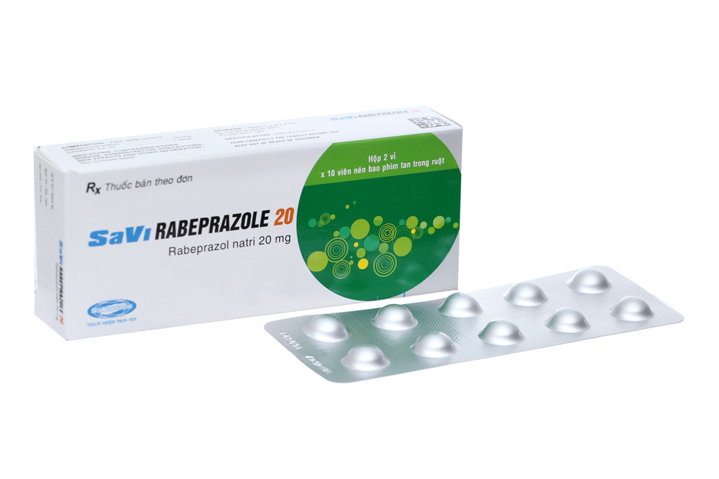 Savi Rabeprazole 20 trị trào ngược dạ dày, thực quản (2 vỉ x 10 viên)  -05/2023 | nhathuocankhang.com