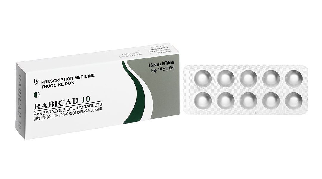 Rabicad 10 trị trào ngược dạ dày, thực quản