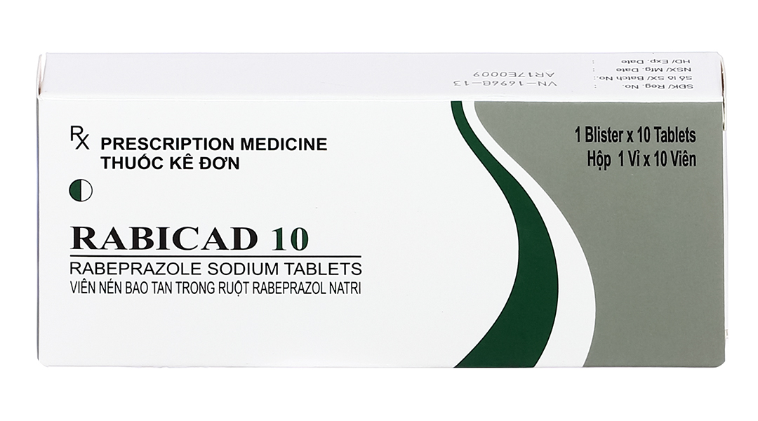 Rabicad 10 trị trào ngược dạ dày, thực quản