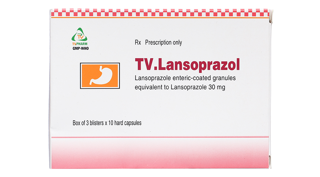 TV.Lansoprazol 30mg trị trào ngược dạ dày, thực quản