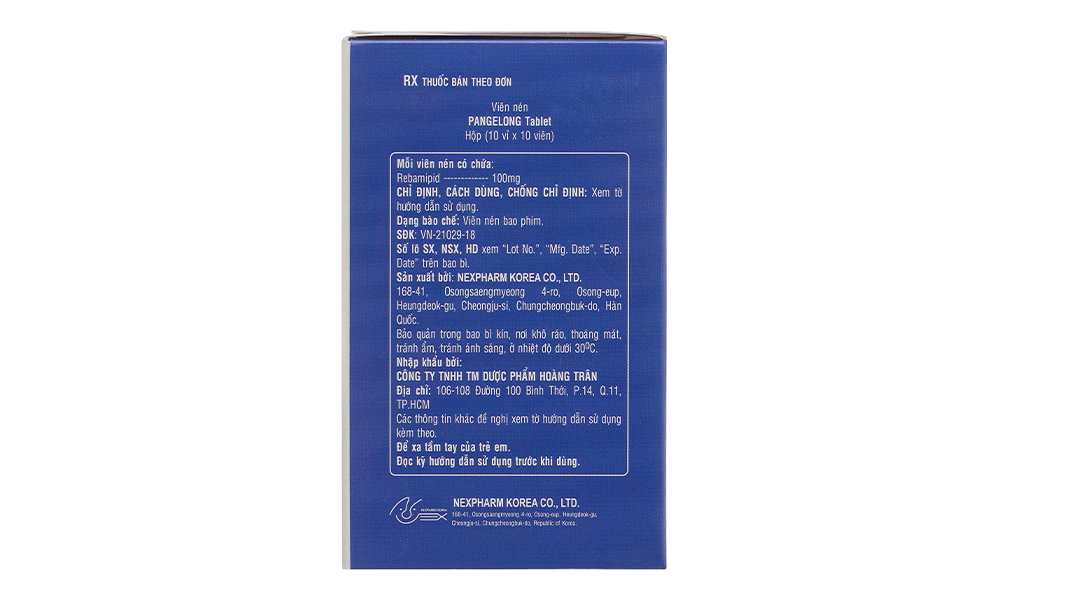 Pangelong Tablet 100mg trị viêm loét dạ dày