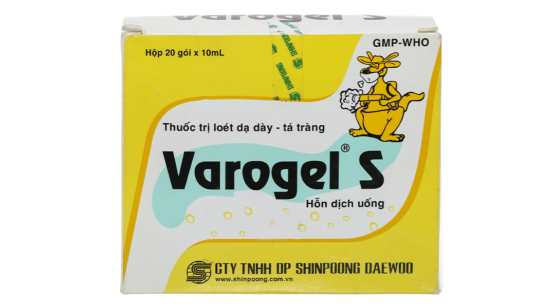Hỗn dịch uống Varogel S trị trào ngược dạ dày, thực quản