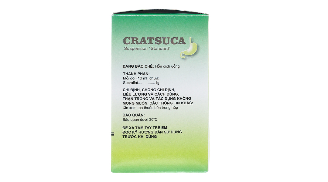 Hỗn dịch uống Cratsuca 1g trị trào ngược dạ dày, thực quản