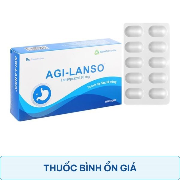 Agi - Lanso 30 mg viêm loét dạ dày, tá tràng, thực quản