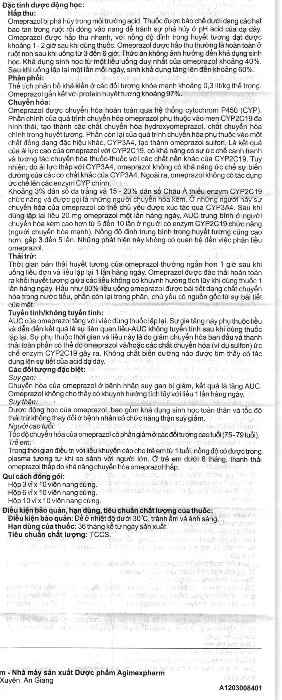Agimepzol 40 điều trị loét dạ dày tá tràng, trào ngược (10 vỉ x 10 viên) - 12