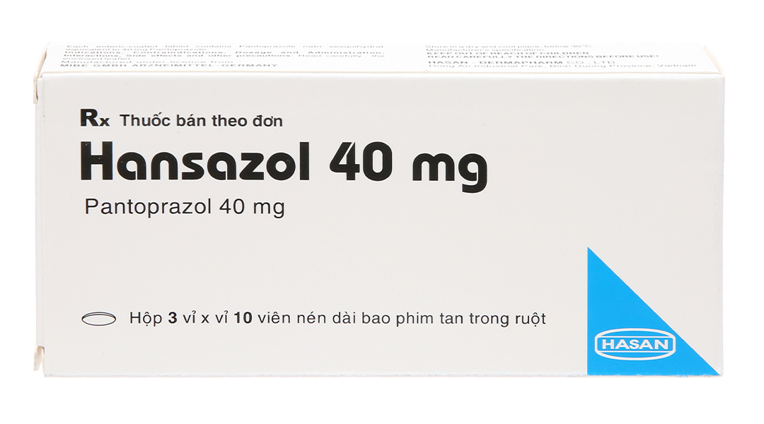 Hansazol 40mg trị trào ngược dạ dày, thực quản