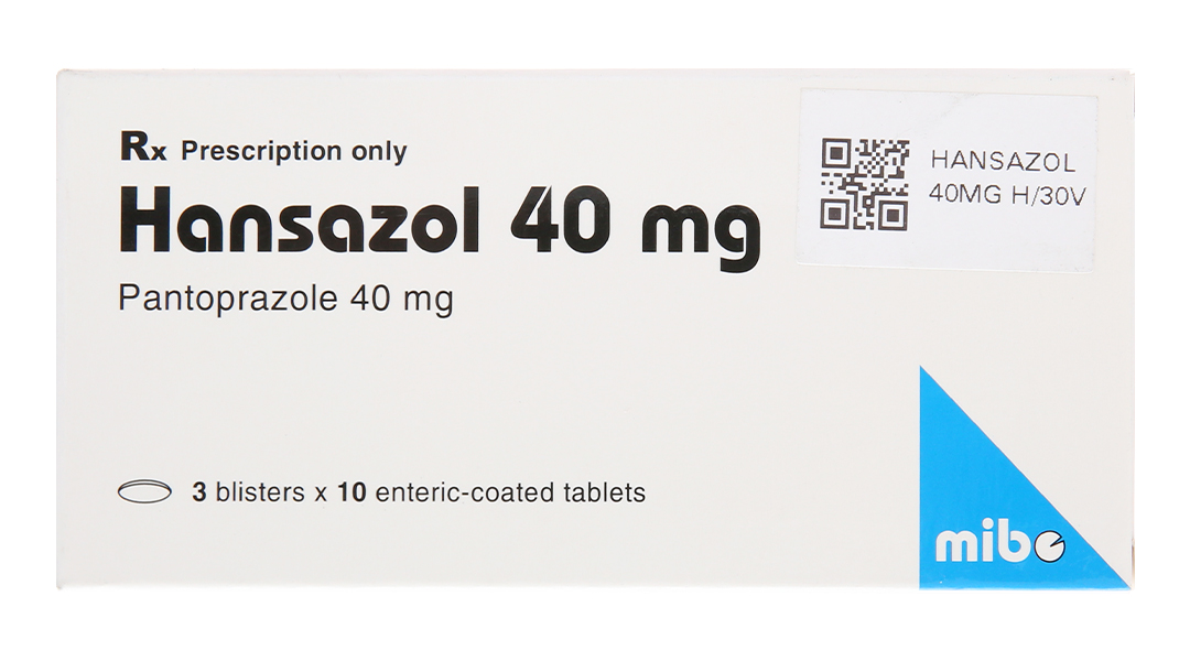 Hansazol 40mg trị trào ngược dạ dày, thực quản
