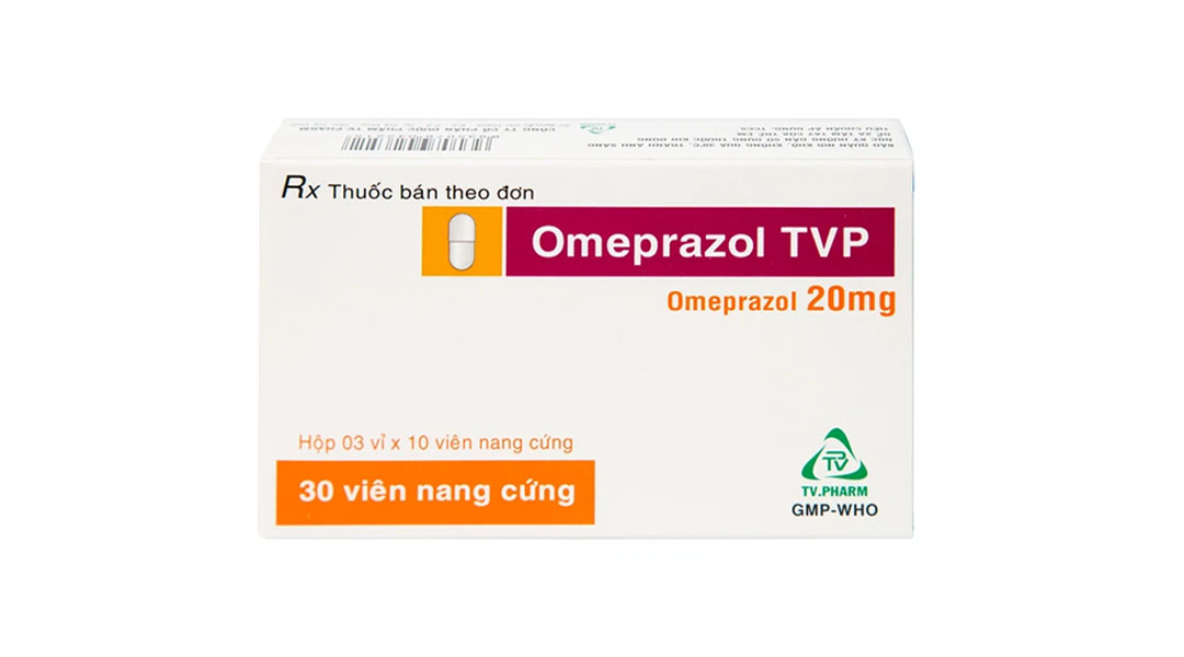 Omeprazol TVP 20mg trị loét dạ dày, tá tràng (3 vỉ x 10 viên) - 06 ...