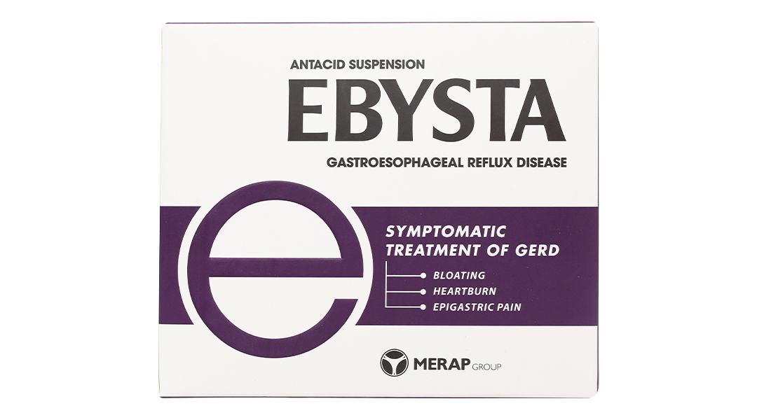 Thuốc dạ dày Ebysta được sử dụng để điều trị triệu chứng gì?
