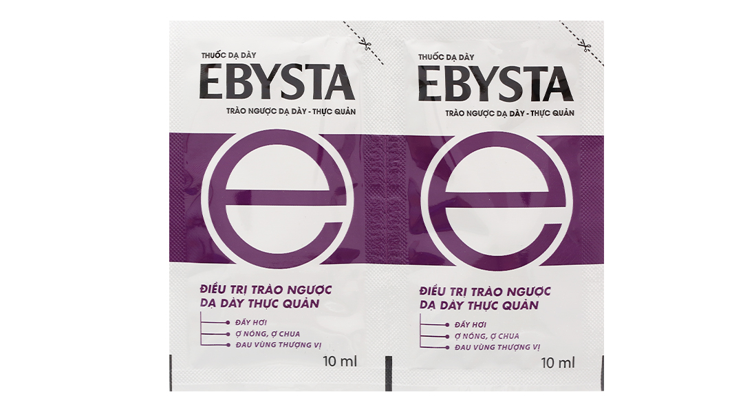 Hỗn dịch uống Ebysta 20mg trị trào ngược dạ dày, thực quản